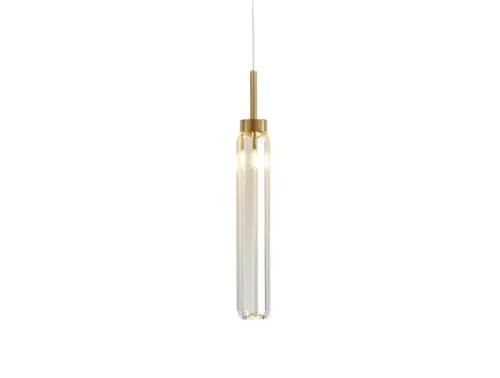 Светильник подвесной  4521 L/S gold Newport прозрачный 1 лампа, основание золотое в стиле американский современный  фото 2